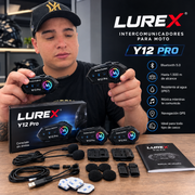 LUREX Y12 PRO intercomunicador para moto